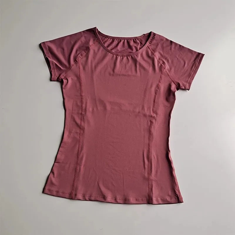 Outdoor Sports Shirt Sportswear Yoga Wear Women's Sports/T-Shirt Fitness Clothes Running Yoga Top Female Workout Tops T-shirt