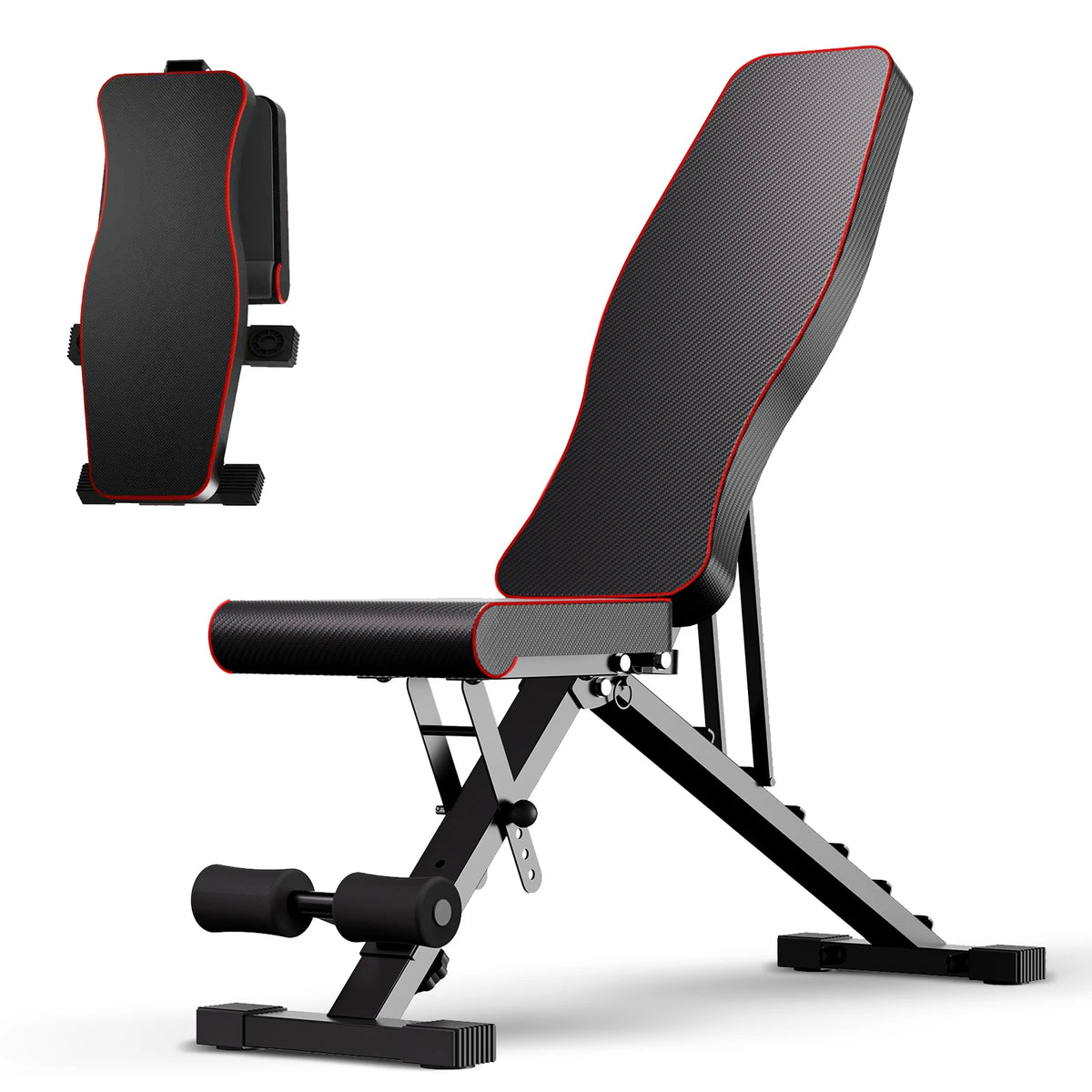 Multifunctional Dumbbell Bench Adjustable Foldable Weight Bench/Abdominal Waist Fitness 660LBS Capacity for Home Gym 6-Position Bench