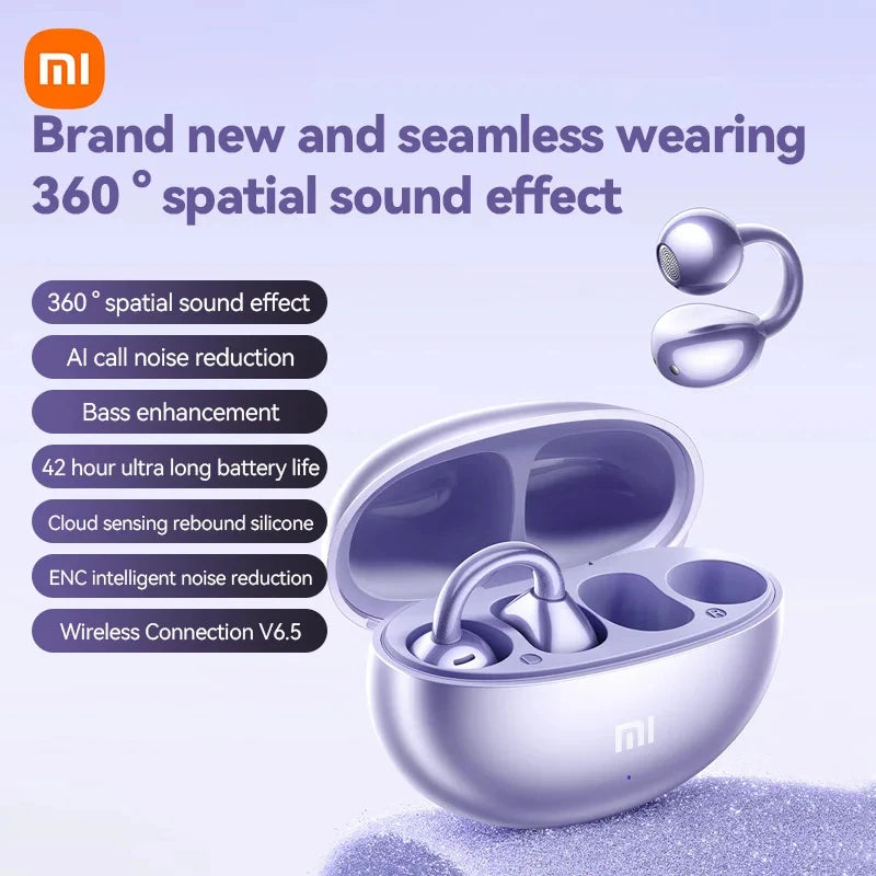XIAOMI M91 Earbud Wireless Earphones Open Ear Clip Sport Bluetooth/5.4 Earphones ENC Noise cancelling Earphones with Microphone