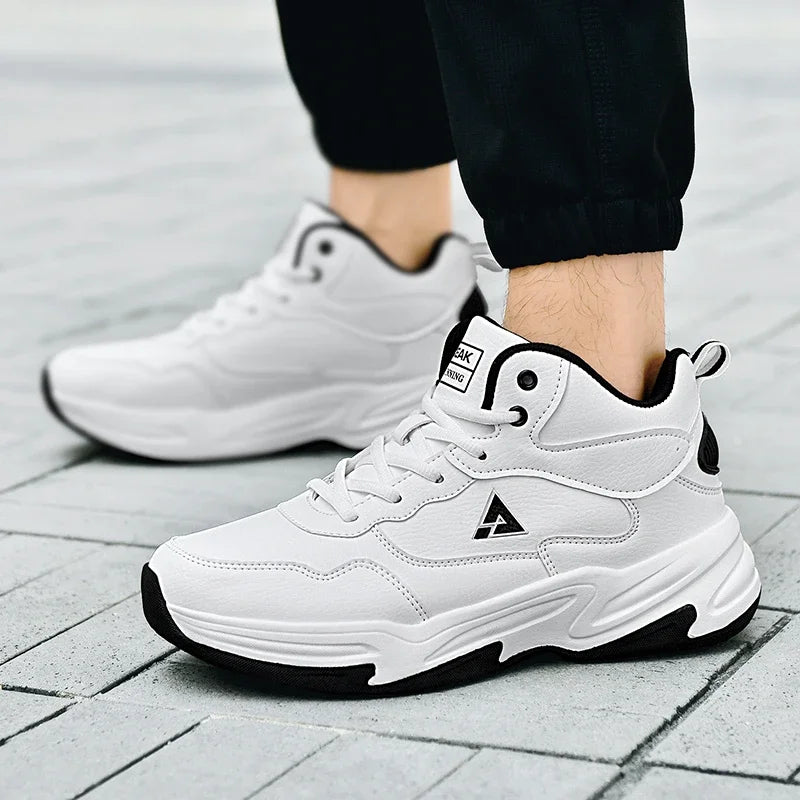 Men's high quality plus size casual sneakers Four seasons soft/sole outdoor breathable running shoes students light sports shoes