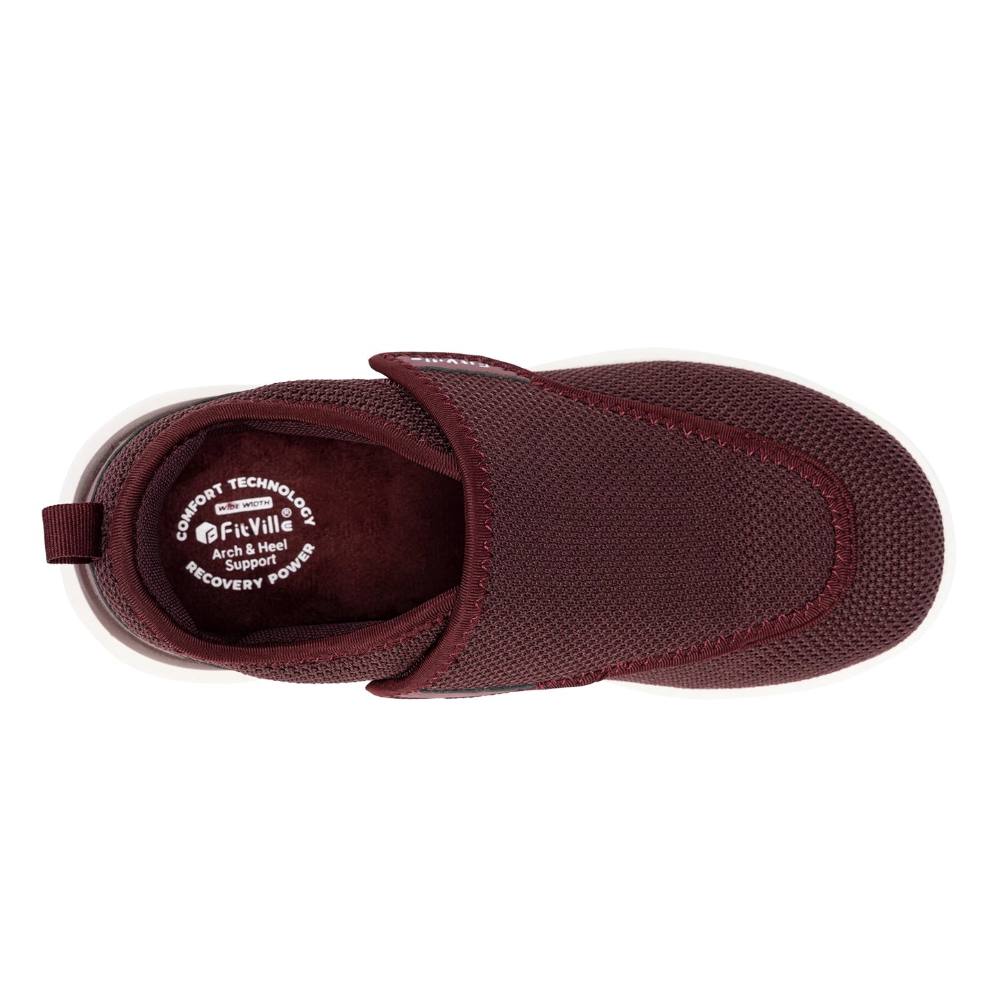 FitVille Extra Wide Women's Diabetic Shoes Adjustable Walking Shoes/for Elderly Orthopedics Wide Feet Swollen Foot Pain Relief