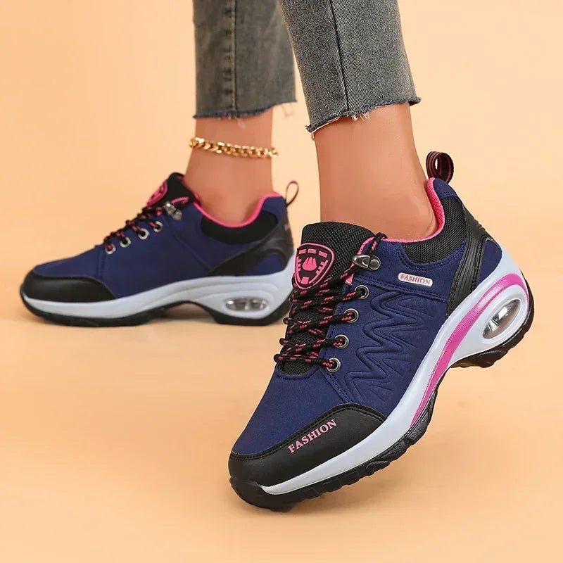 Women's Hiking Shoes Fashionable Luxurious Wedge Running Shoes/Shock-absorbing Breathable Comfortable Outdoor Camping Sneakers
