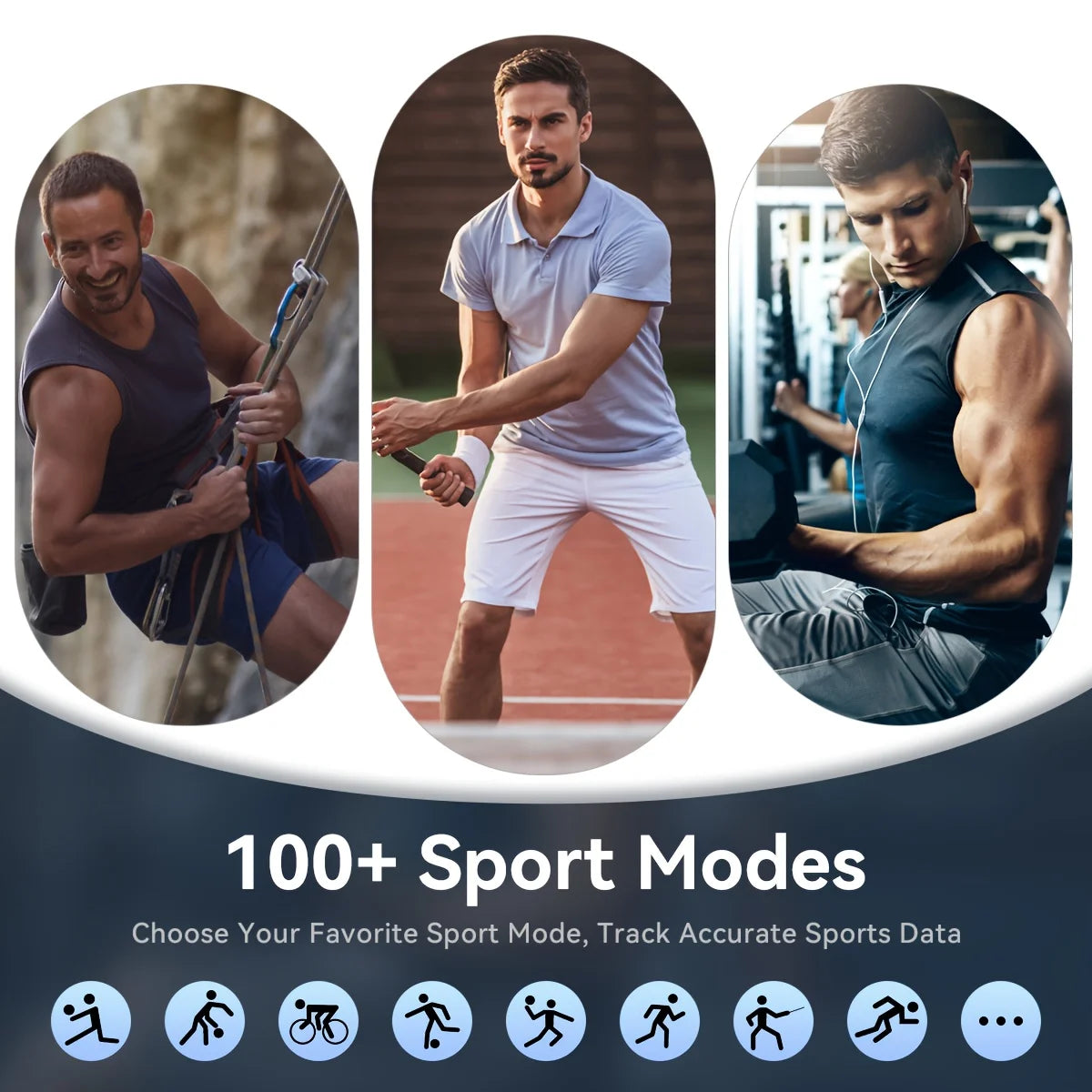2026 Fashion Sports Smartwatch | USB Charging, TFT Screen/Rechargeable Battery Father's Day/Teacher's Day Wireless
