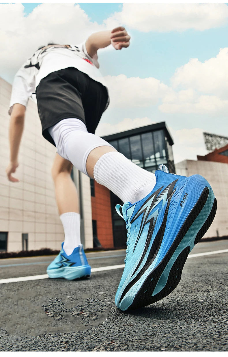 Men Running Shoes Speciality Marathon Sports Shoes Breathable/Lightweight Carbon Board Women's Trend Athletic Sneakers