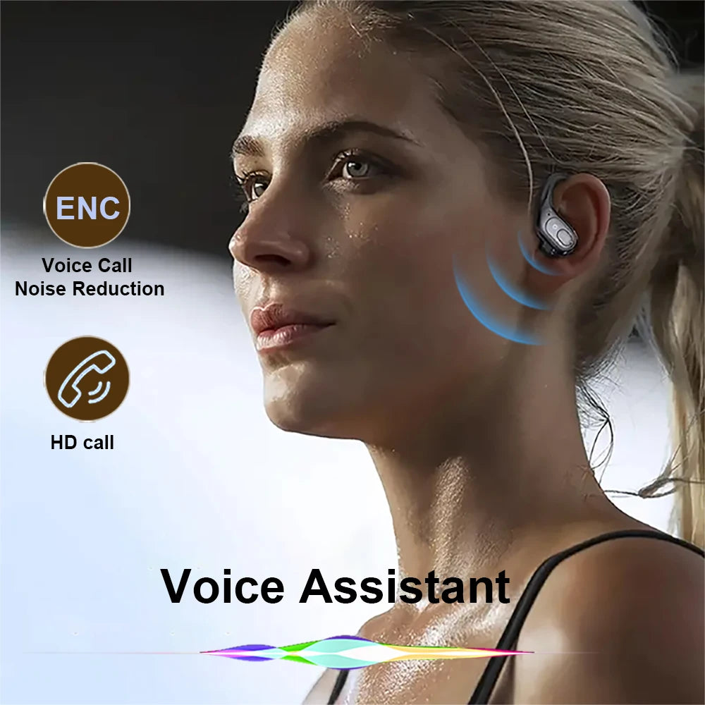 GREATWALL TWS Wireless Bluetooth Earphones Headset Wireless 5.3 Sports ear-hook/Headset Stereo noise reduction Earbuds HD Call