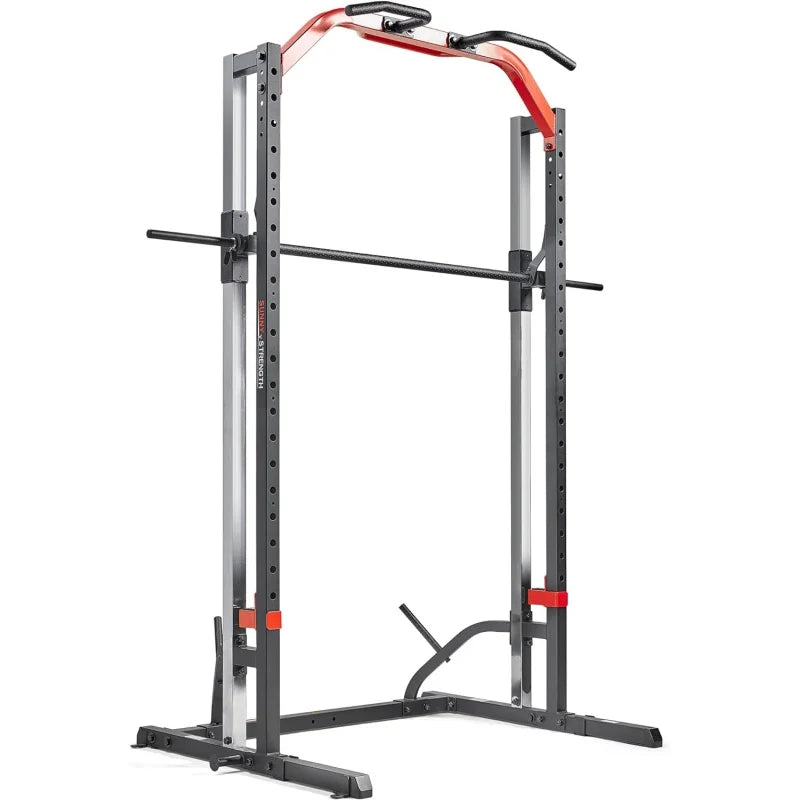 Sunny Health & Fitness Premium Squat Smith Machine Power Rack Fitness Gym Equipment