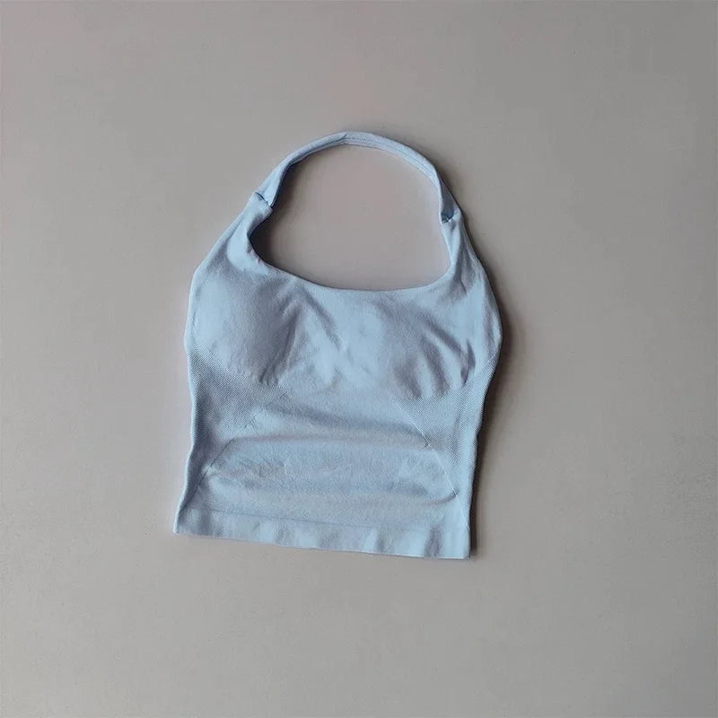 Neck Halter Yoga Vest Shockproof Running Sports High-strength Sports/Fitness Pilates Suspender Beautiful Back Summer
