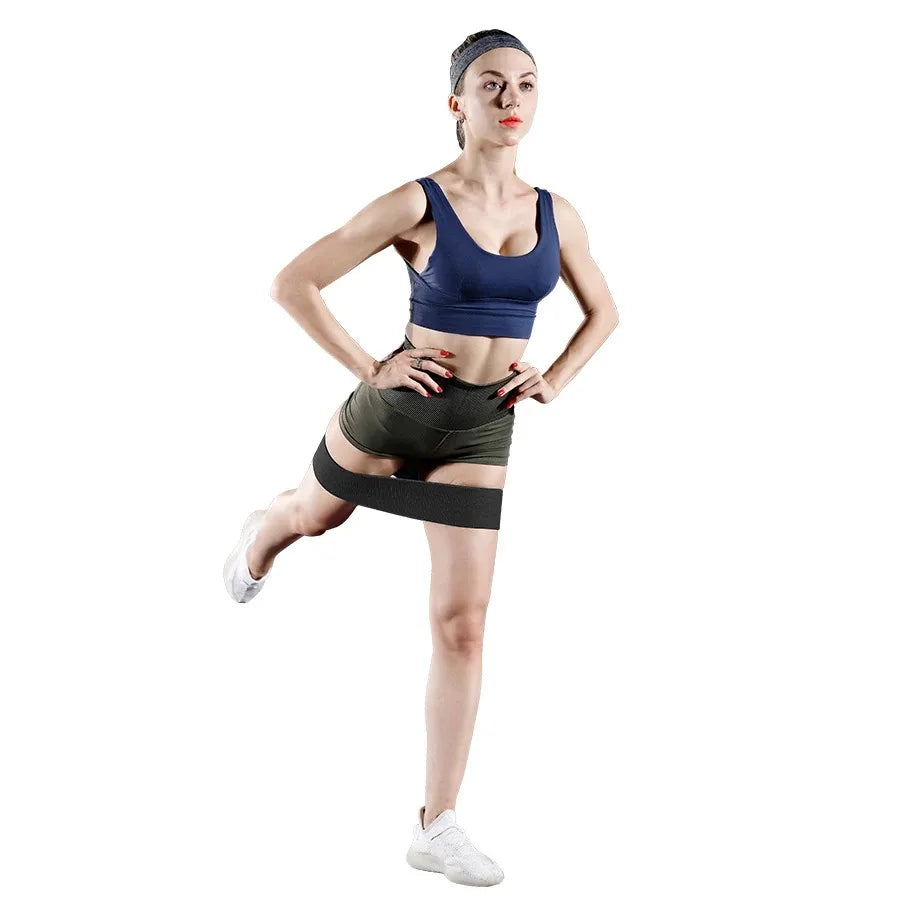 Glute Thigh Elastic Workout Bands Fabric Resistance Hip Booty Bands/Squat Circle Stretch Fitness Strips Loops Yoga Gym Equipment