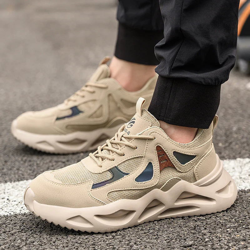 Soft Anti smashing Anti-Puncture Protective Safety Shoes For Men/Work Shoes Lightweight Breathable Work Safety Sneakers