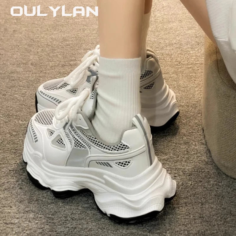 Women's Chunky Sneakers 2024 Ladies Classic Thick Sole Shoes/Female Sports Running Shoes Casual Vulcanize Shoes