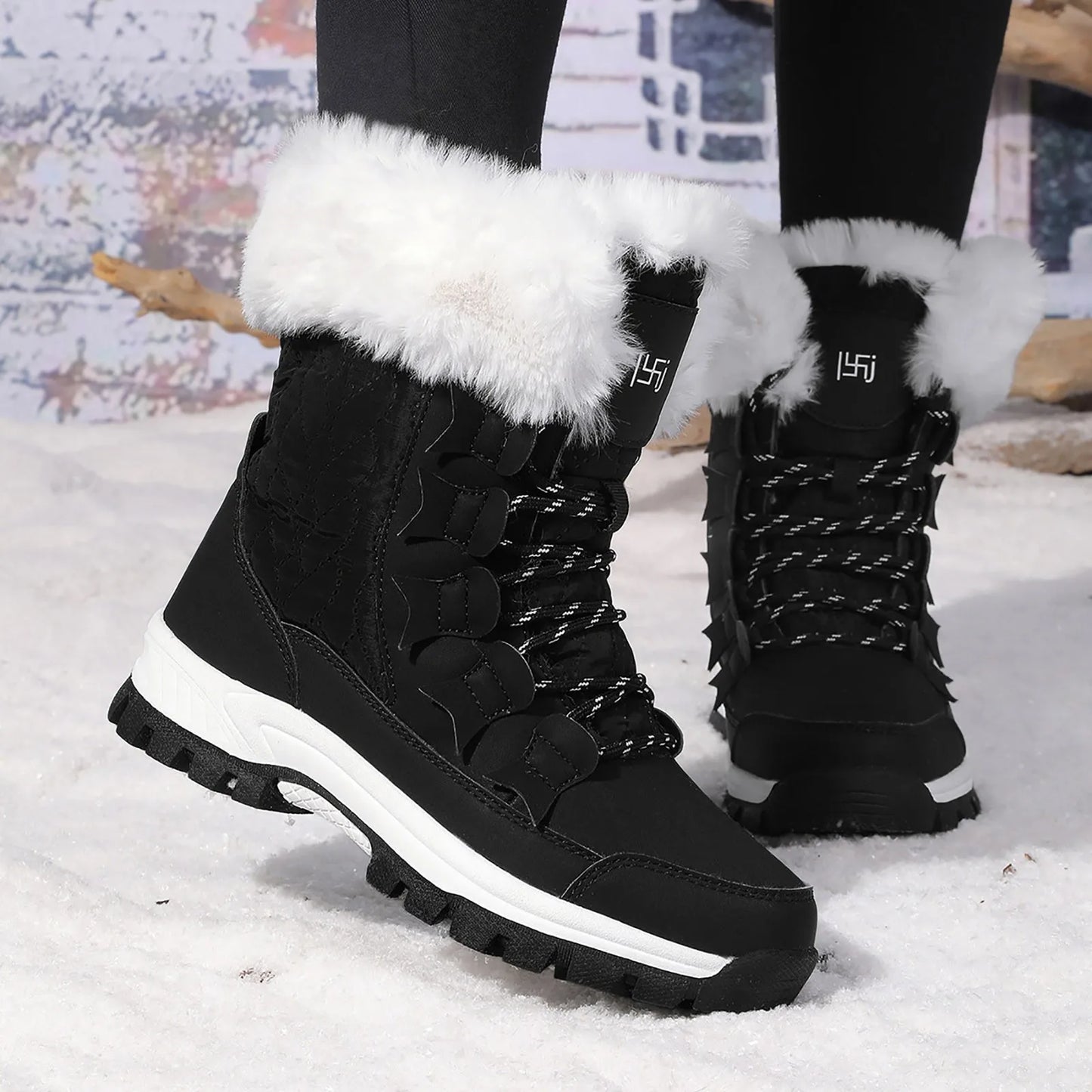 Women Shoes For Cold Weather Snow Boots Female Winter Padded/Thickened New Northeast Cotton Shoes Non Slip Outdoor