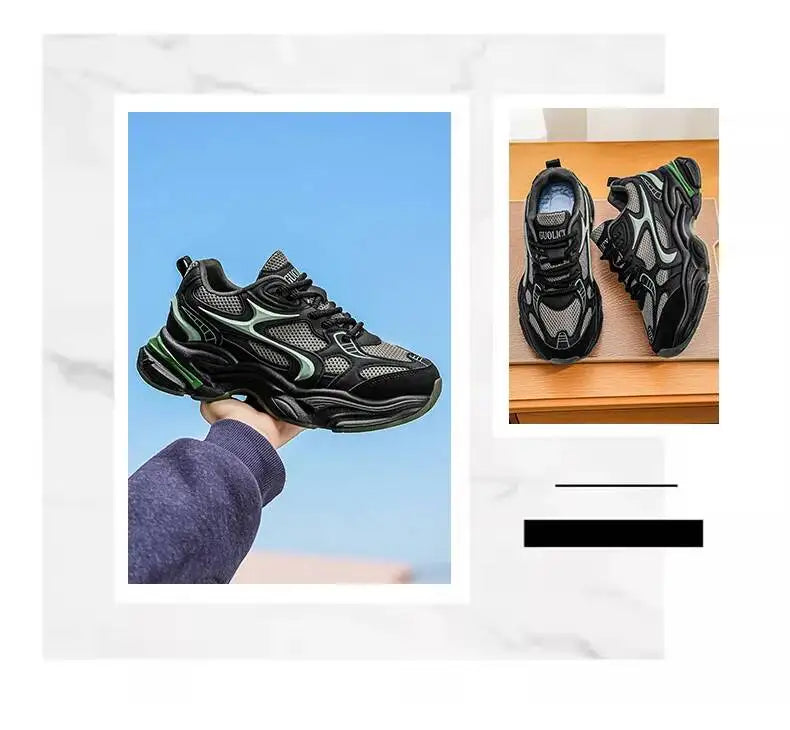 New Style Heightening Casual Thick Bottom Anti-Slip Wear-Resistant/Lightweight Men's Sport Shoes Comfortable Spring