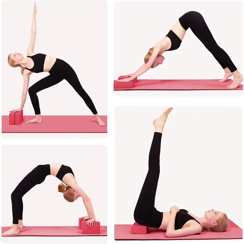 1PCYoga Building Blocks Cubes Pilates Bricks Reinforcement Sport Yoga Supplies/Exercise Home Exercise Equipment Fitness Block