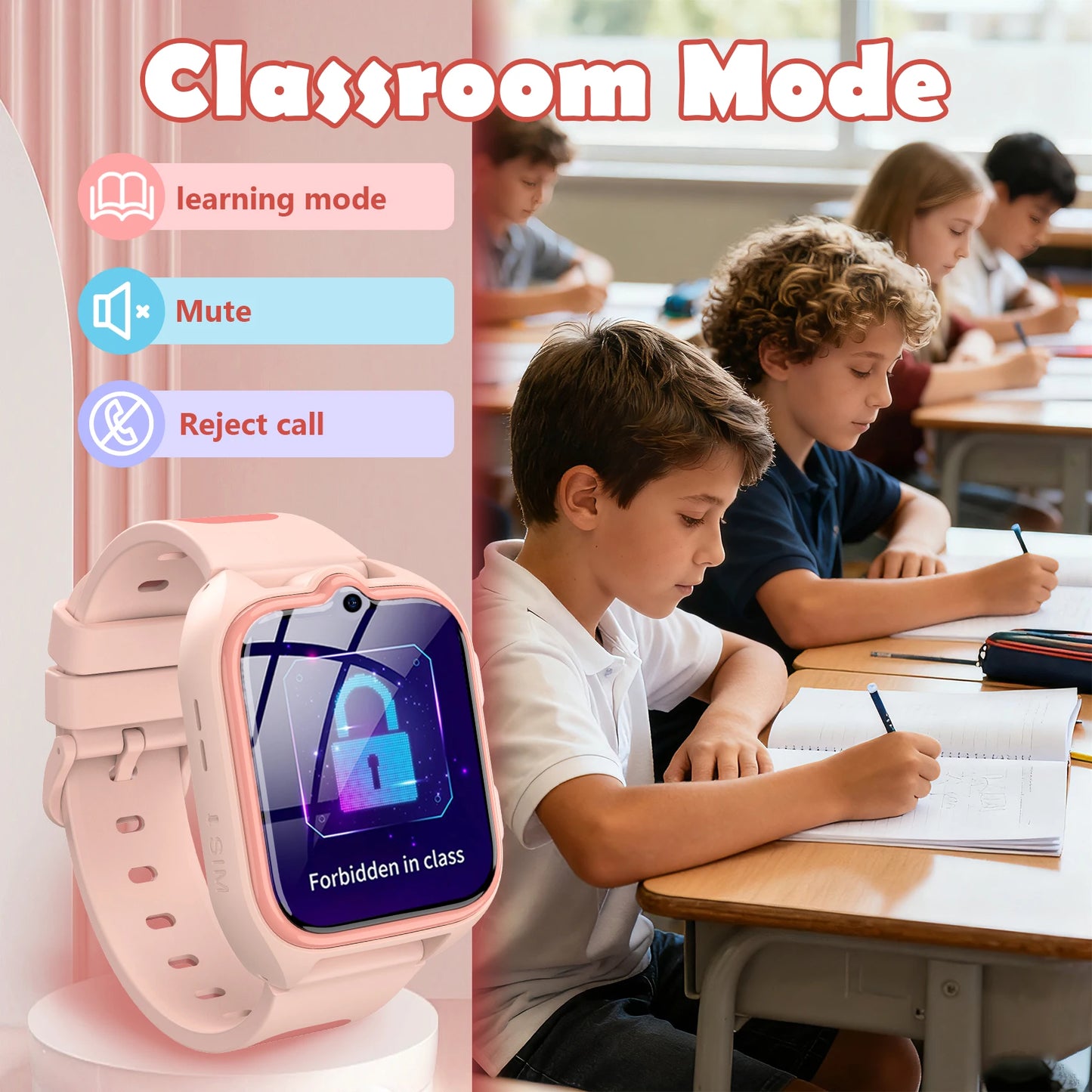 Blackview Z30 Kids Smart Watch Waterproof Video Monitor Tracker/4G Call SOS GPS Location Digital Watches for Children