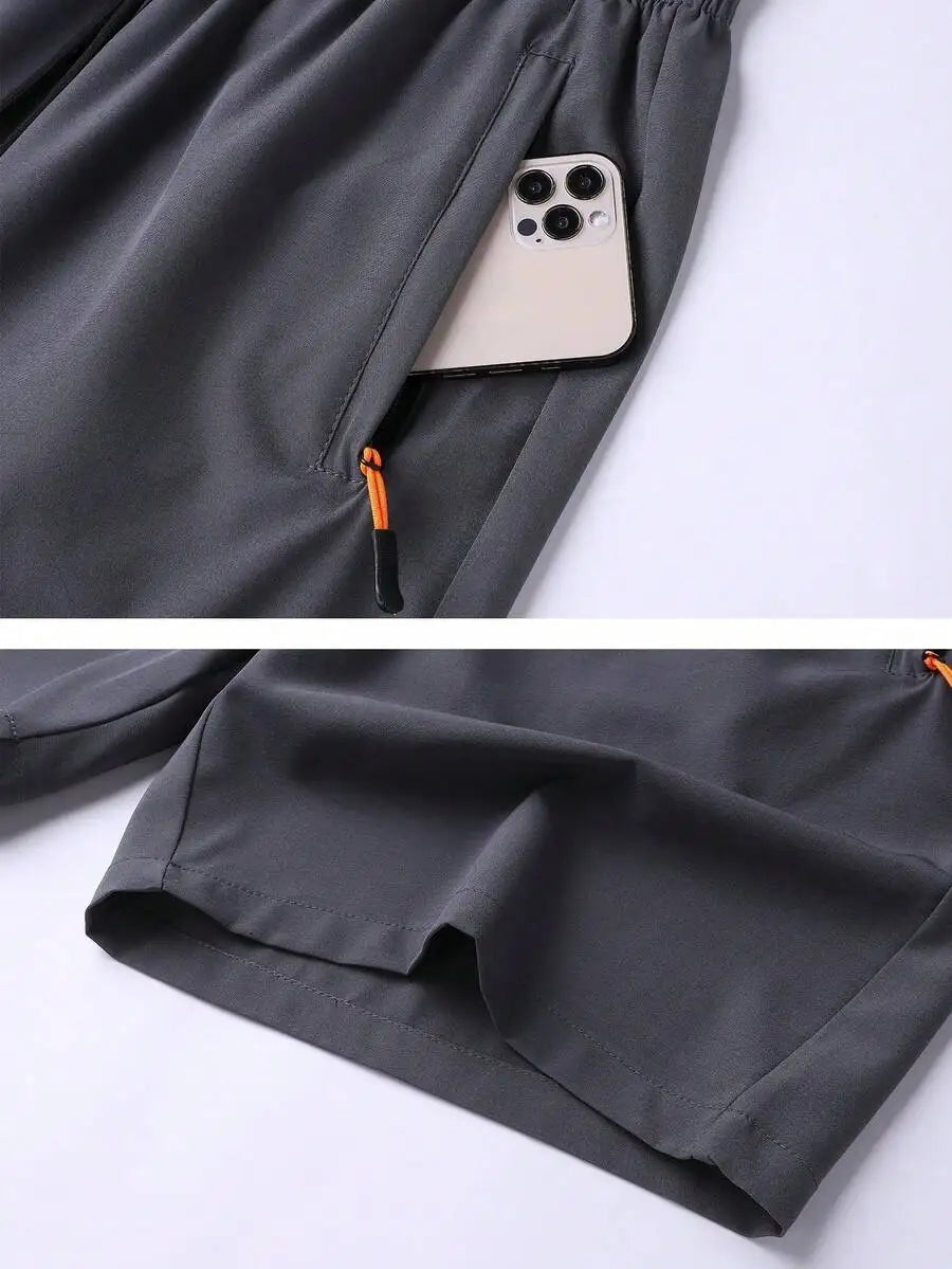 4pcs/Set Men's Casual Sports Shorts Loose Running Fitness/Training Breathable Bermuda Shorts Outdoor Beach Pants