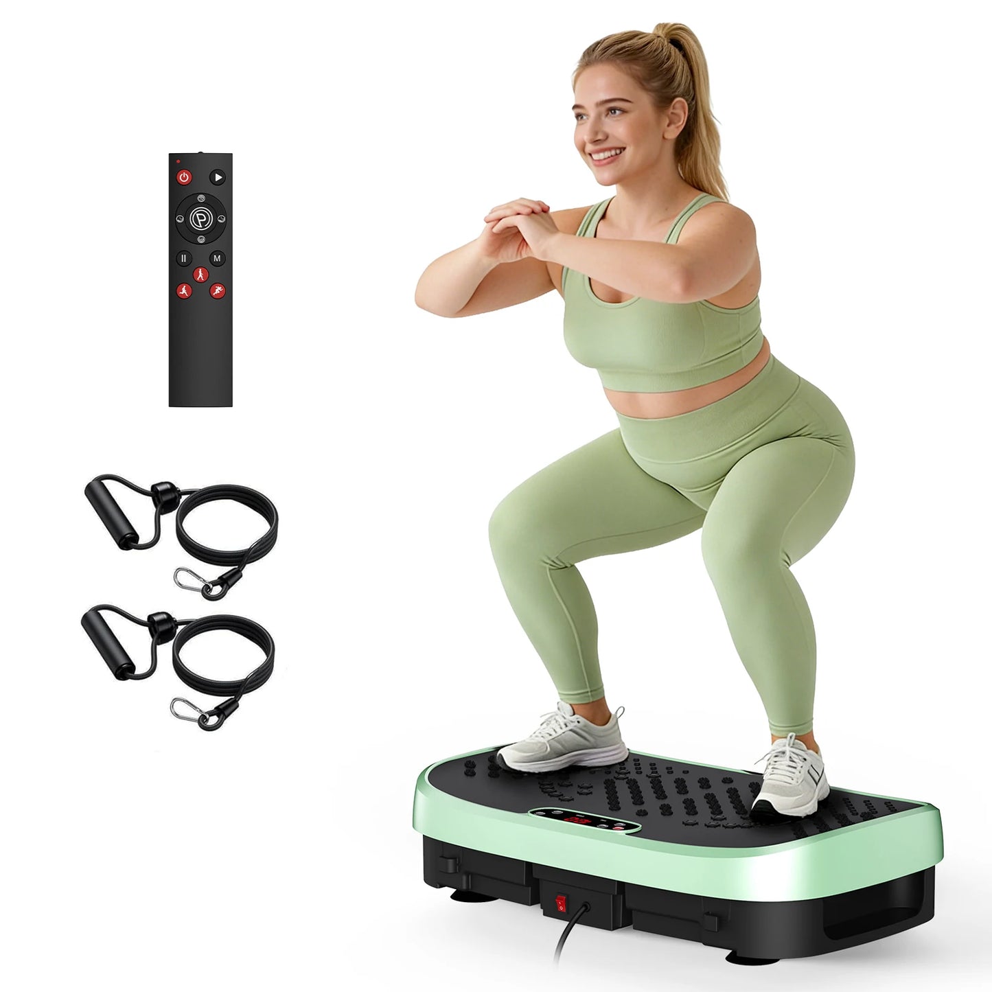 Magnetic Vibration Plate Exercise Machine Fat Burning 120 Levels/330lbs Portable Quiet Home Fitness  APP Control Workout Platform
