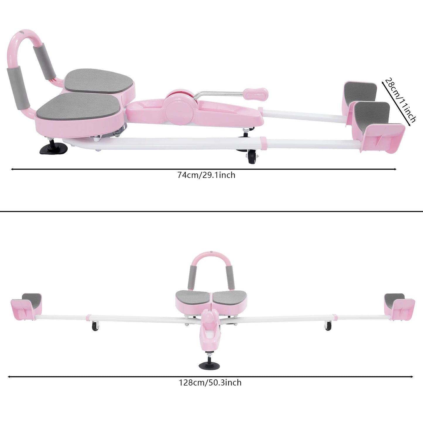 180° Adjustable Leg Stretch Machine 7-Position Fitness Stretcher/for Dance/Yoga/Sports Durable Steel & ABS Frame
