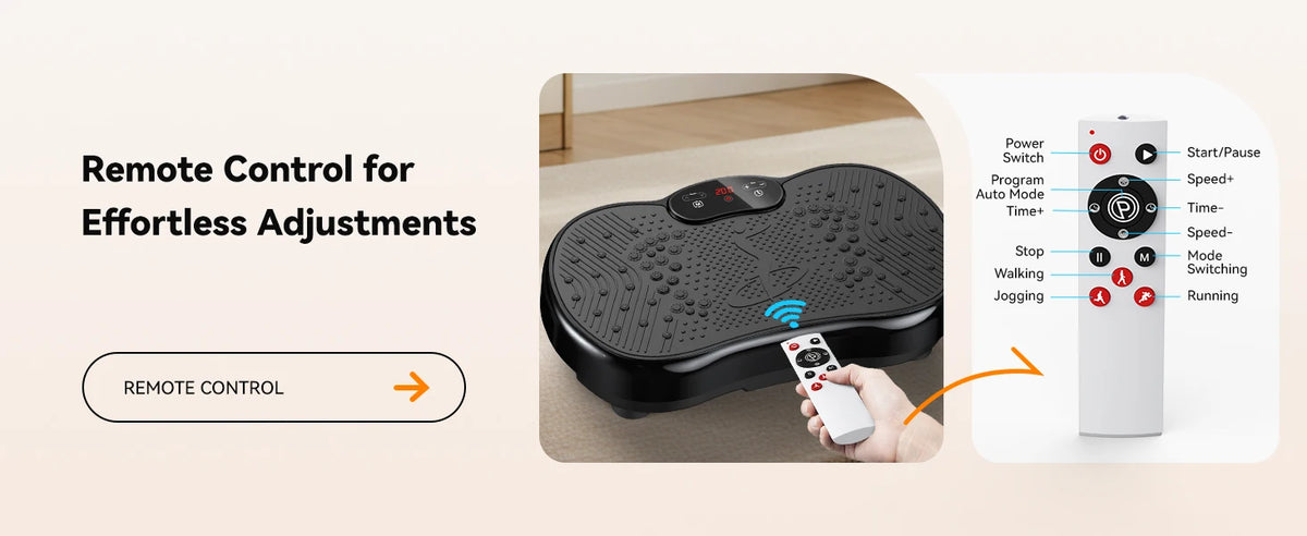 Vibration Exercise Plate Machine Full Body Shaker 120 Levels/Adjustable Speed Weight Loss Fat Shaking Machines Workout Portable