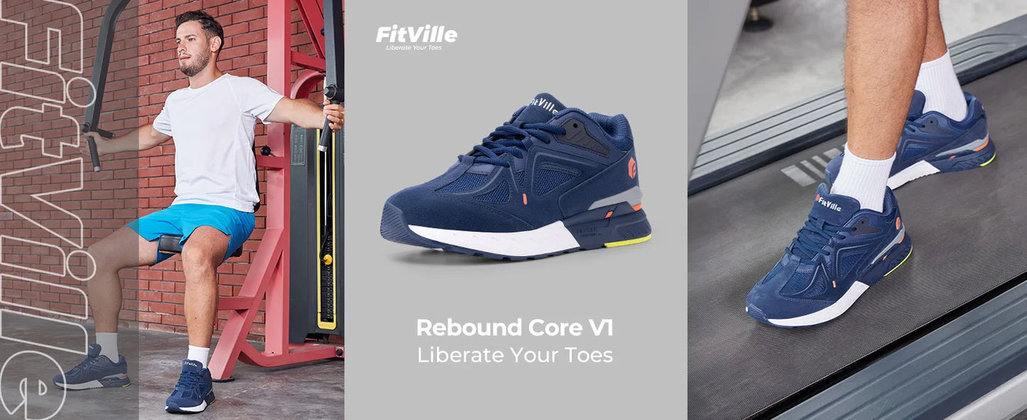 Fittington Walking Shoes For Men Extra Wide Man Shoes Large Size/Non-slip Sport Sneakers For Flat Feet Heel Pain Relief