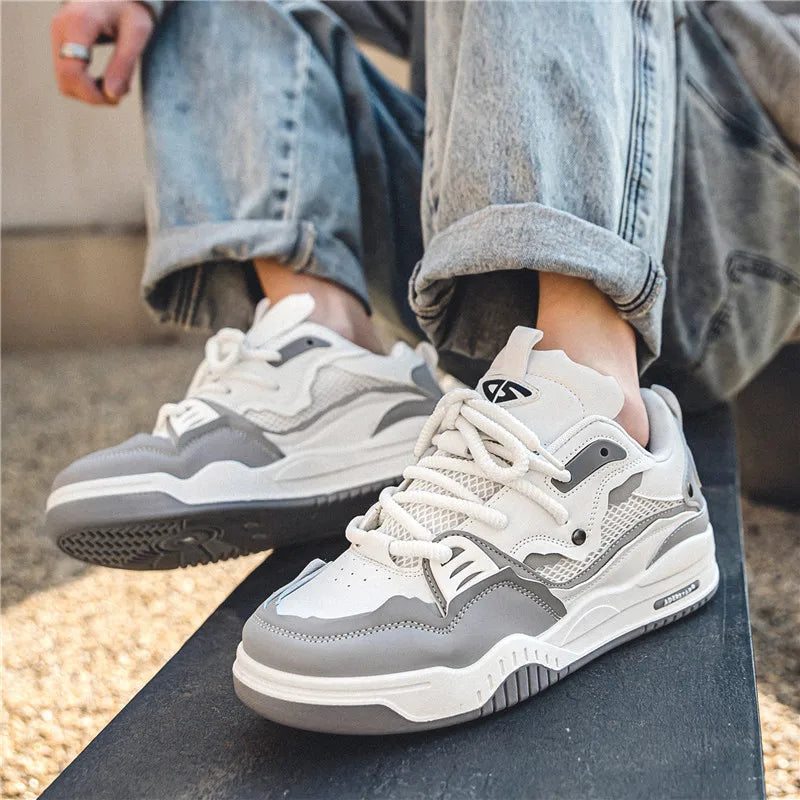 Men's shoes four seasons of the new style students/retro platform leisure sports shoes