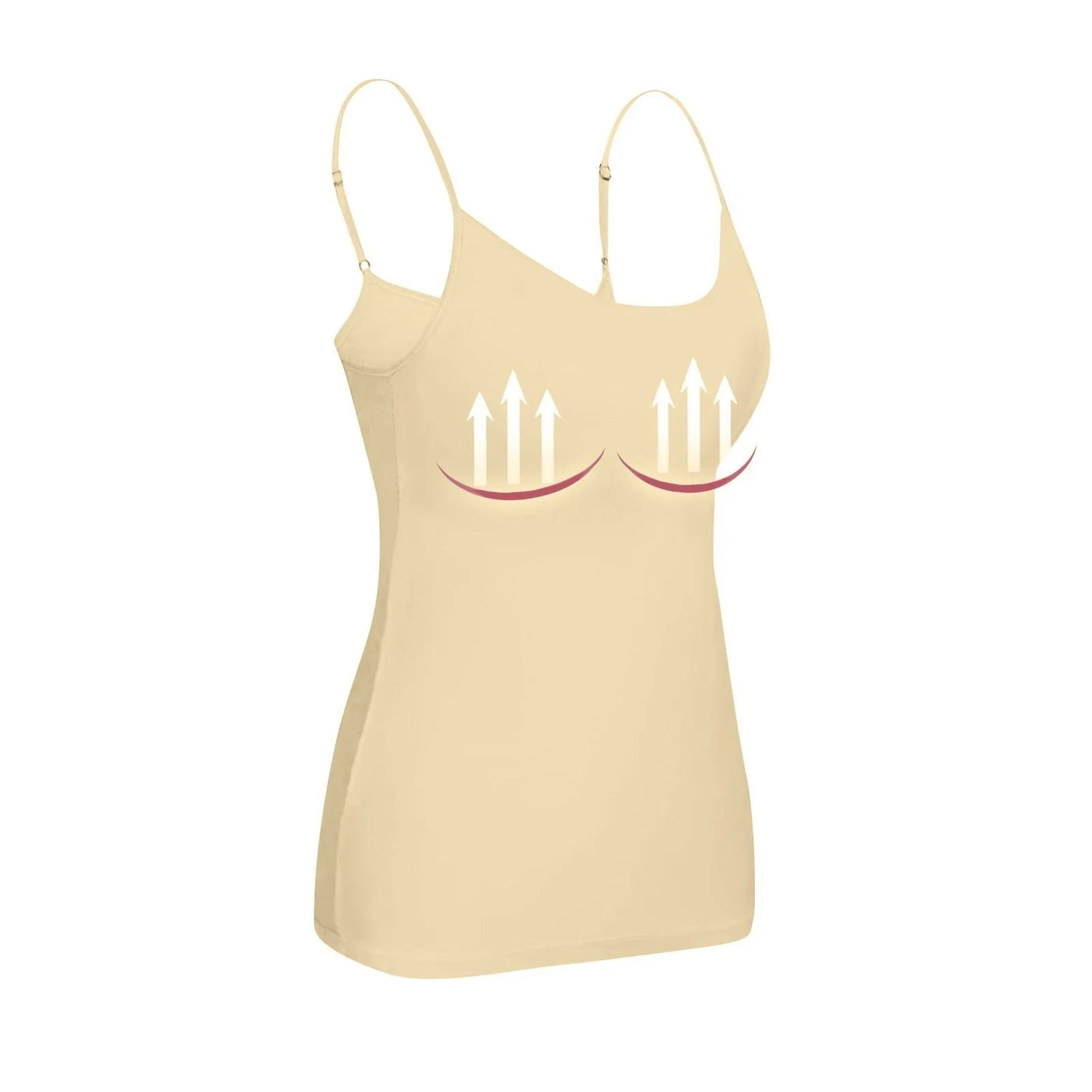 New Padded Bra Tank Top Women Modal Spaghetti Solid Cami Top Vest/Female Adjustable Camisole With Built In Bra Fitness Clothing