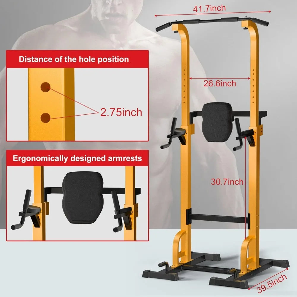 Gym Equiptment Power Tower Dip Station Stand Pull Up Bar/for Gym Strength Training Workout Equipment