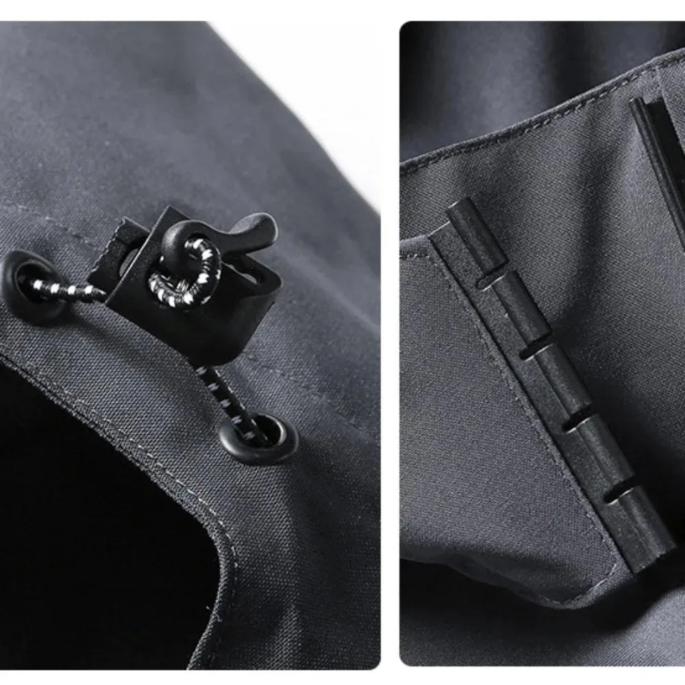 Men's Waterproof Rain Jacket Lightweight Outer Hooded Outdoor/Raincoat Hiking Windproof Jacket Climbing Outdoor Jackets