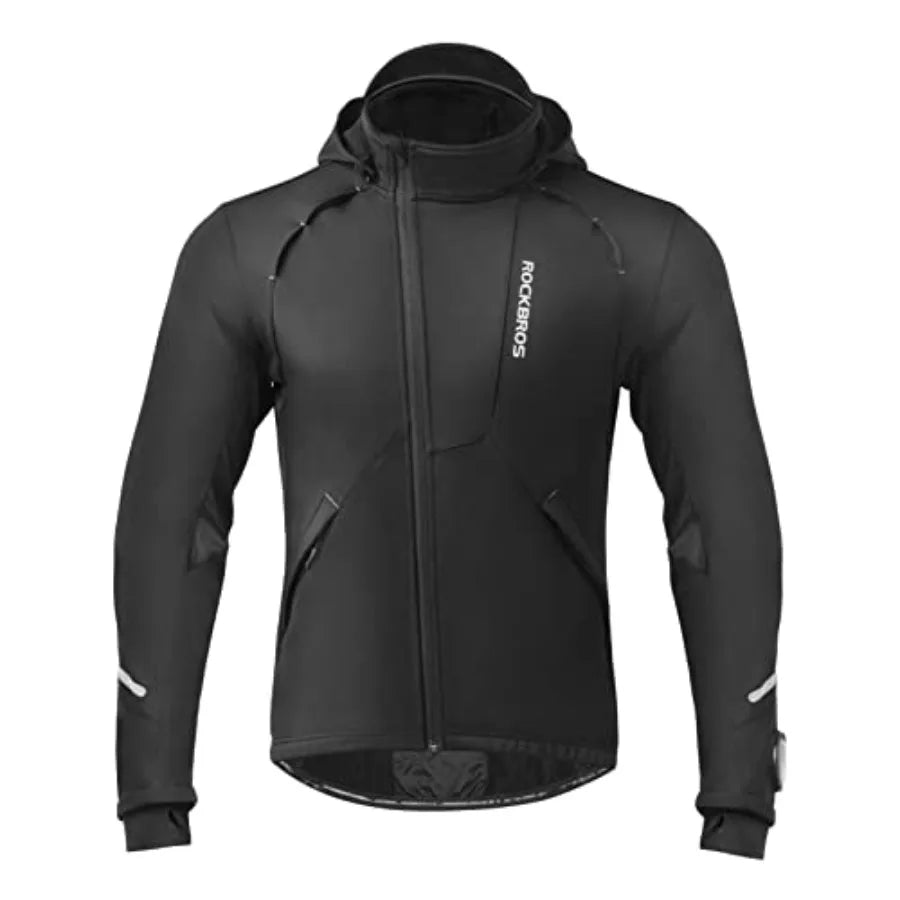 ROCKBROS Cycling Jackets for Men Winter Bike Jackets/Thermal Windproof Jacket for Men Cold Weather Cycling Running Hiking
