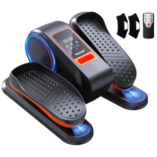 Under Desk Electric Elliptical Leg Exerciser for Seniors 13 Adjustable Speeds/Quiet Portable Seated Pedal Trainer with Remote Control