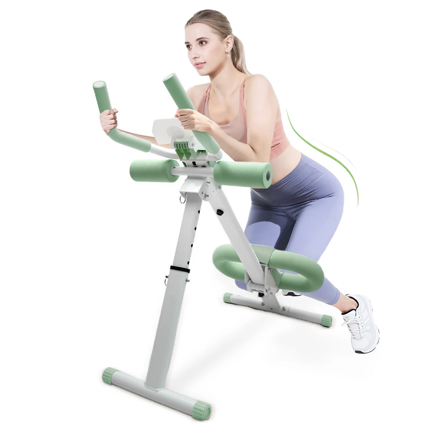Ab Workout Machine Abdominal Adjustable Folding Crunch/Trainer Core Machine Full Body  Equipment for Home Gym