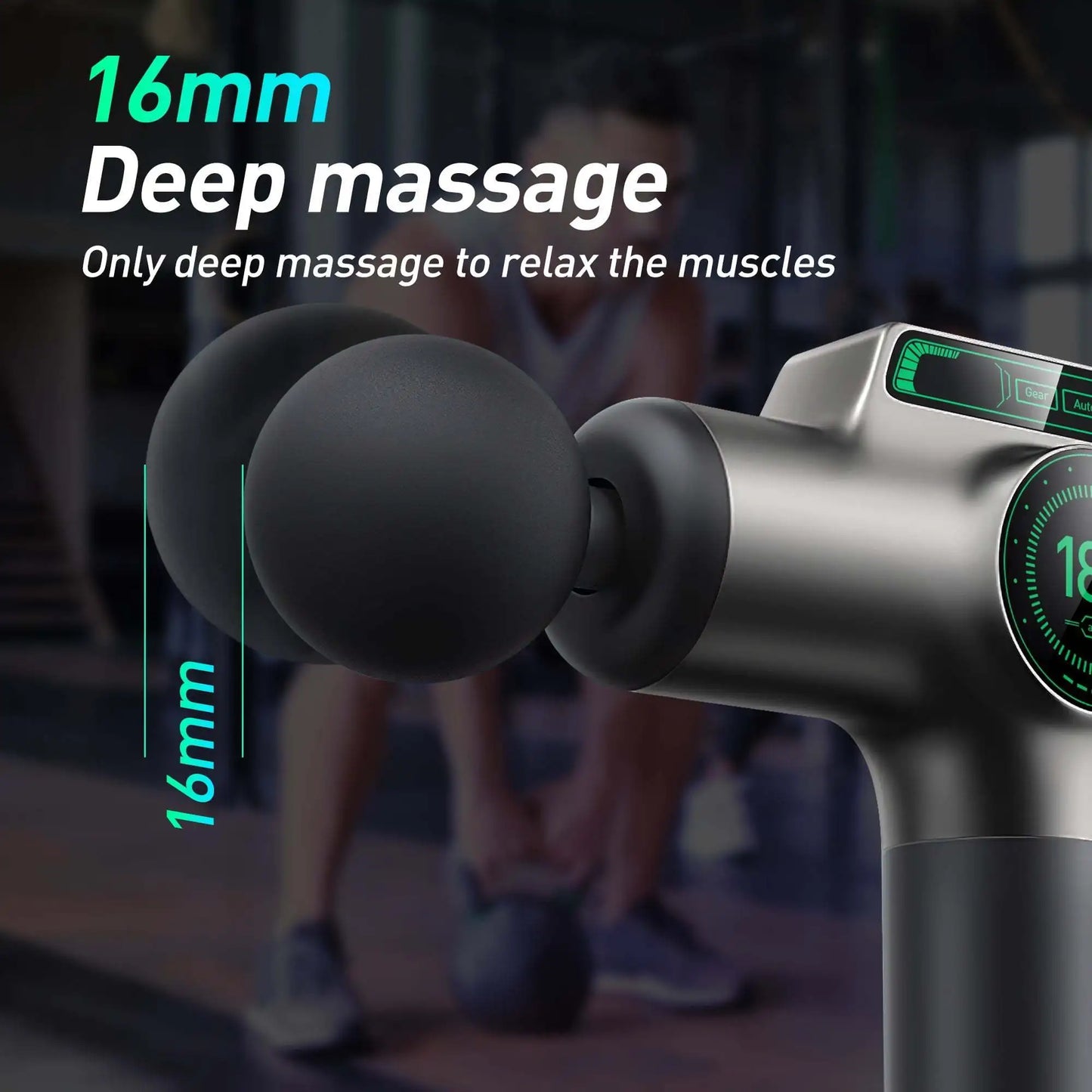 Powerful Massage Gun with 99 Speed Adjustable Levels/8 Attachments Box for Full Body Muscle Recovery