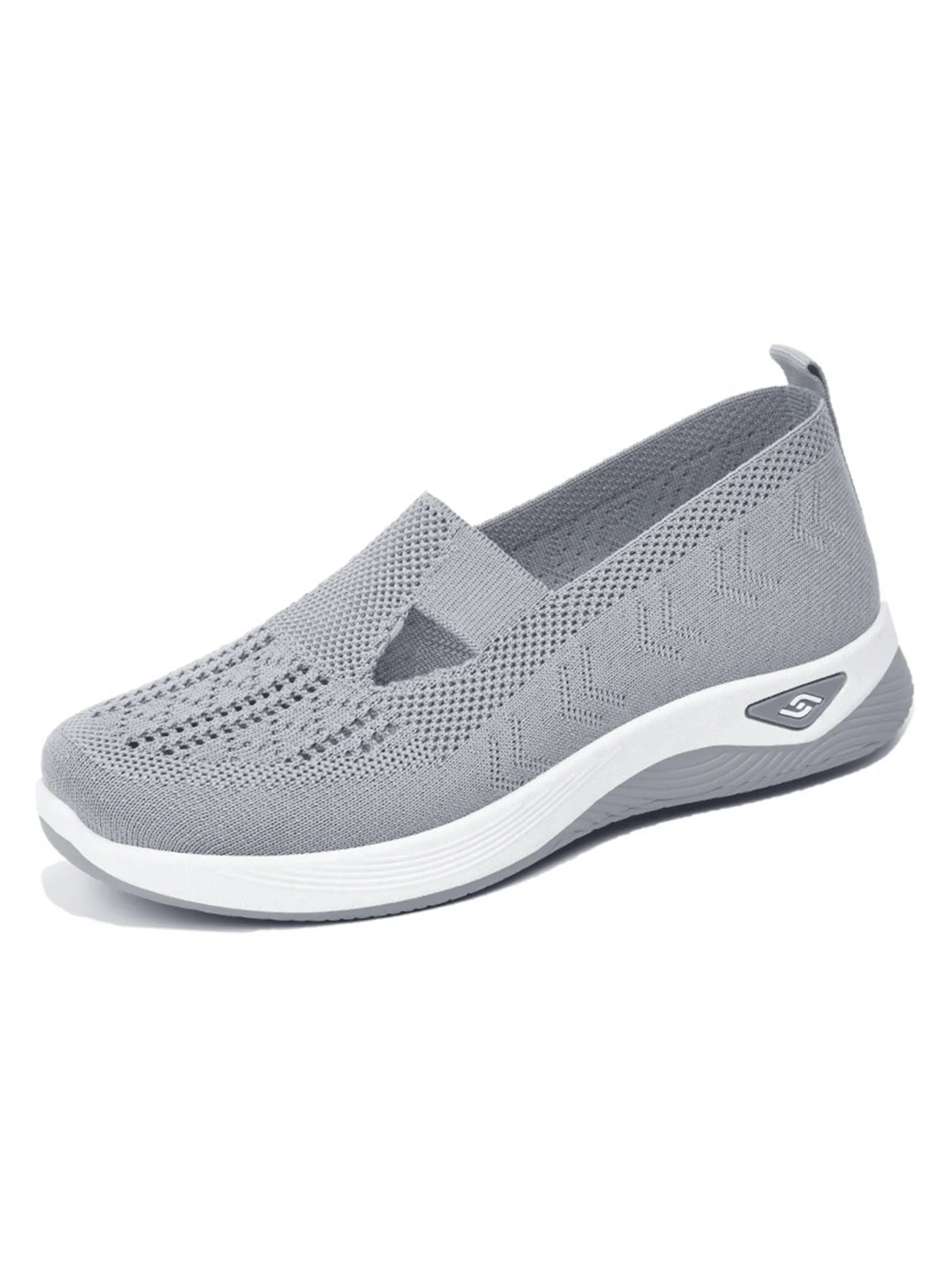 Women's shoes Solid Color Breathable Sneakers casual sneaker/women's summer sneakers Low-top Knitted Casual Shoes Mom Shoes