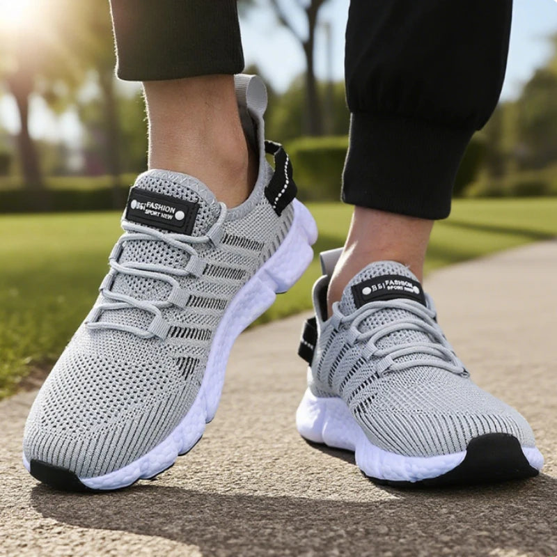 Running Shoes for Men Lightweight Soft Soled Mesh Breathable/Lace Up Casual Shoes Outdoor Exercise Sneakers Men