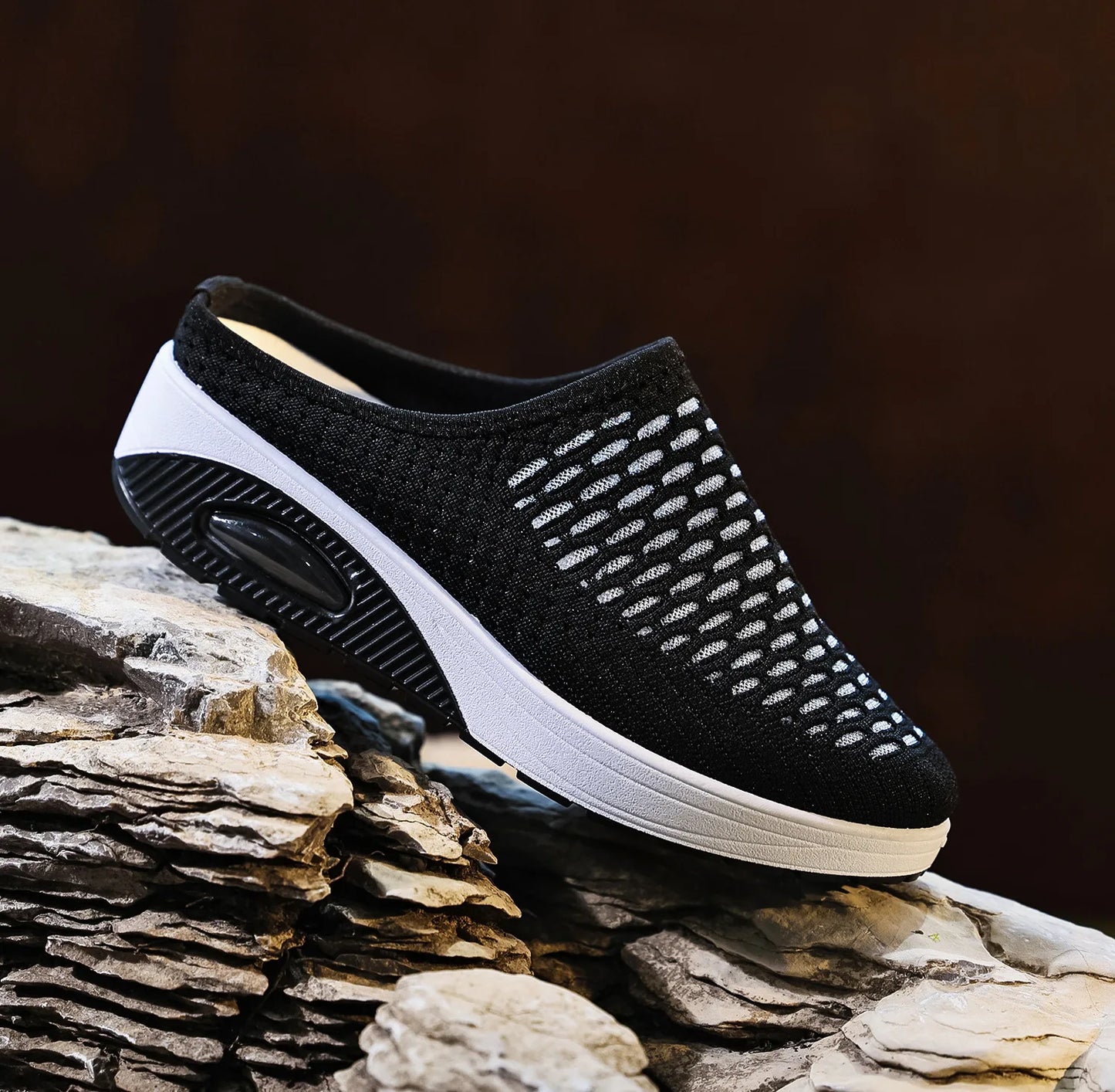 Women's Thick-Soled Sandals Half-Slipper Soft-Soled Non-Slip/Slip-On Beach Sandals Large Size Air Cushion Shoes