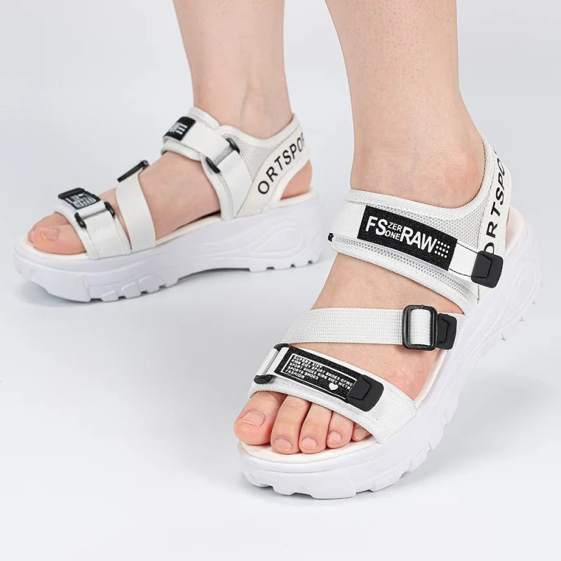 Sports Sandals Women's Beach Shoes Thin Straps Thick-Soled Shoe/Summer New Styles Soft Soles Versatile Comfortable Simple