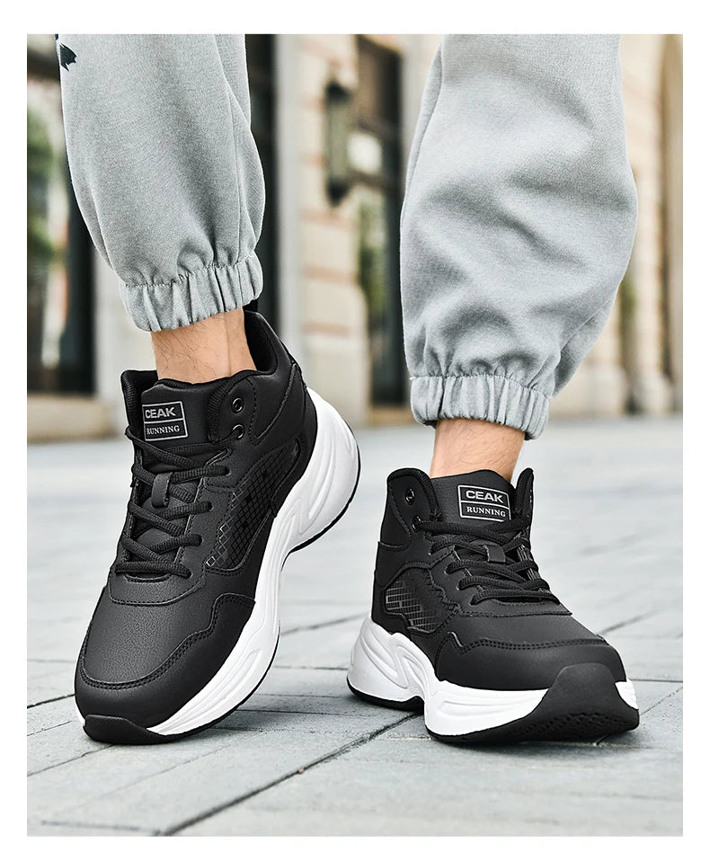 Men's high quality plus size casual sneakers Four seasons soft/sole outdoor breathable running shoes students light sports shoes