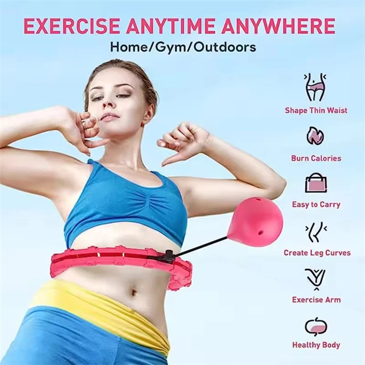 24 Section Sports Circle Portable Adjustable and Detachable/Shaping Circle Waist Easy Weight Loss and Fitness Equipment