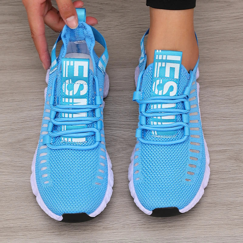 Women's Platform Sports Shoes with Fashionable Trendy Design/Breathable Comfortable Shoes Outdoor Hiking  Walking Casual Shoes