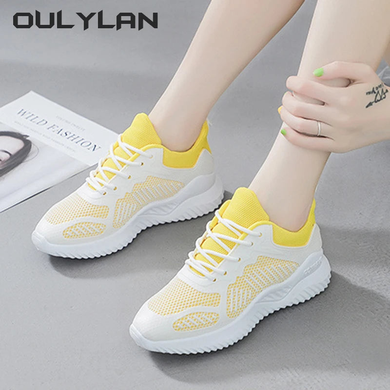 Women Shoes White Alpha Coconut Running Shoes Spring/Summer Sports Casual Mesh Sneaker Breathable Women's Shoes