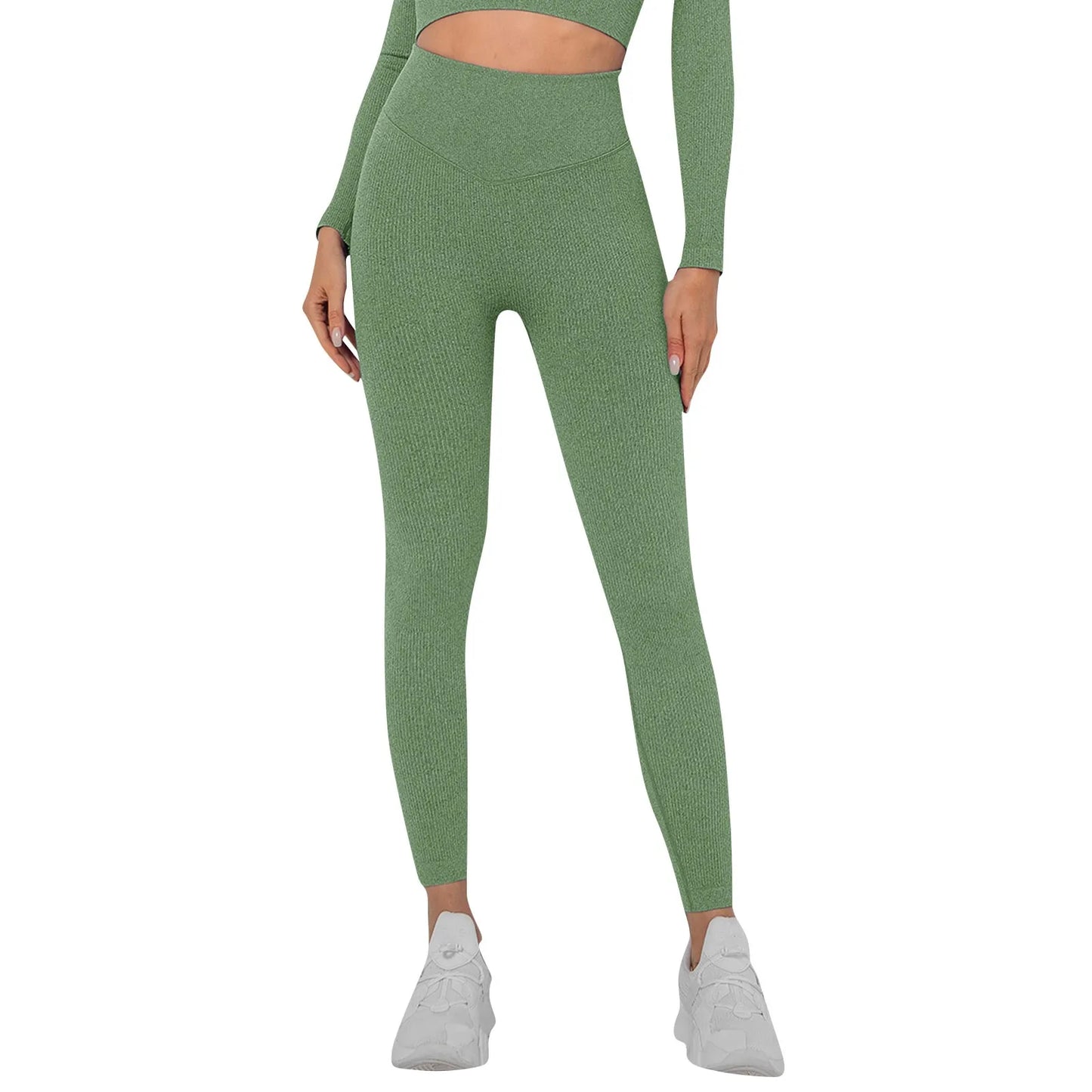Women's Sports Leggings High Waist Butt Push Up Leggings/Seamless Compression Gym Leggings For Sports Yoga
