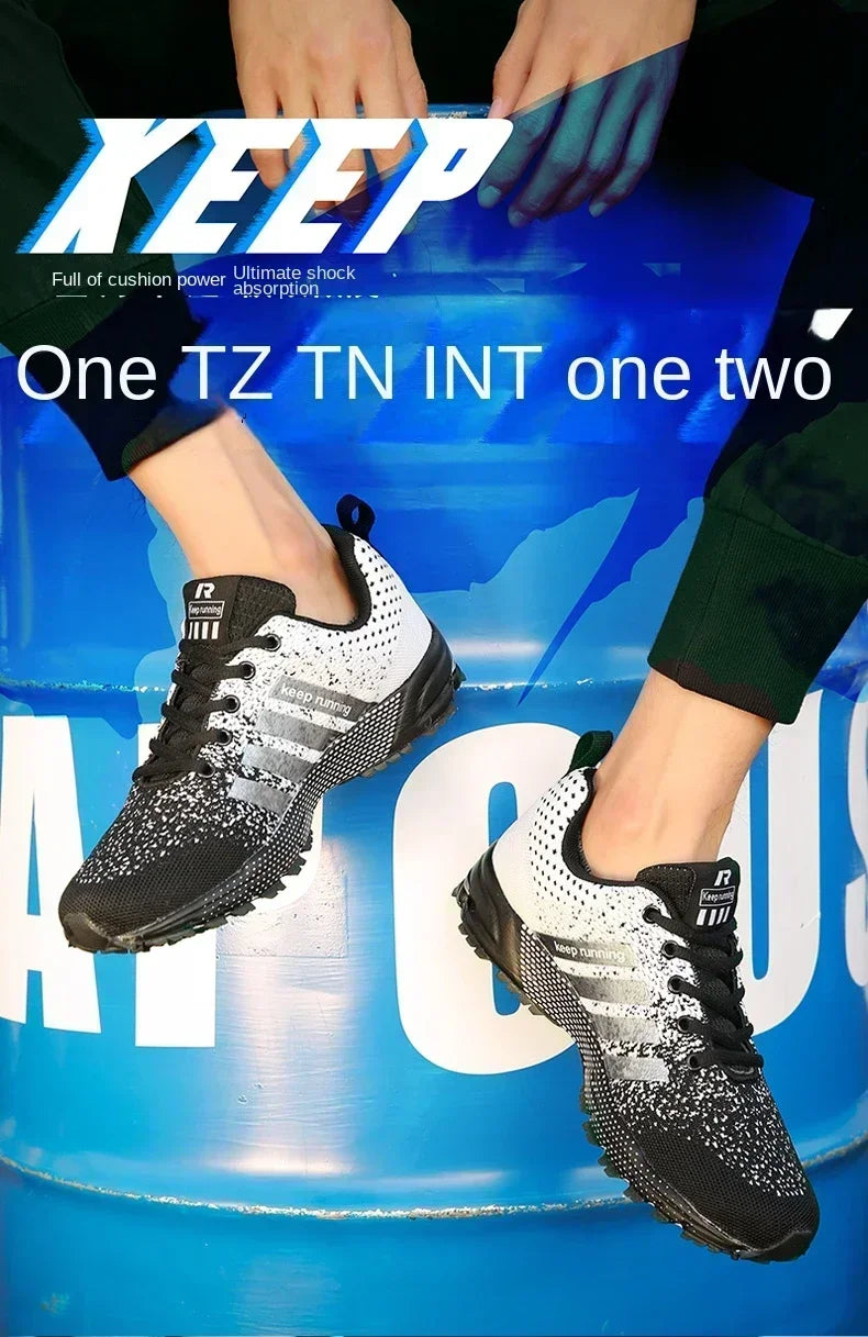 Men Casual Sneakers Summer Breathable Sport Shoes Lightweight Outdoor/Mesh Running Shoes Athletic Jogging Tennis Walking Shoes