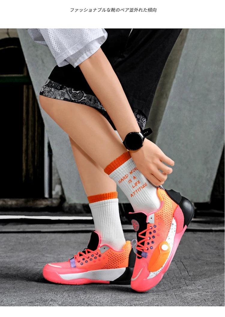 Unisex Basketball Shoes High-Quality Mesh Breathable Fashion/Summer Sports Shoes Shock-Absorbing Teen Basketball Boots