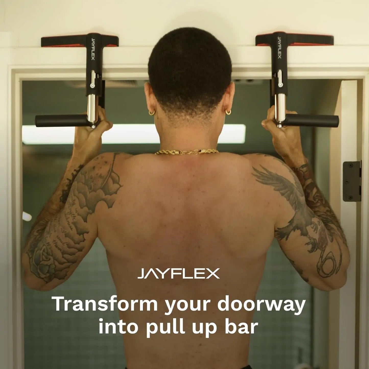 CrossGrips Compact Pull Up Bar Pull Up Door Frame/for Work from Home Fitness Adjustable Door Frame Pullup Bar