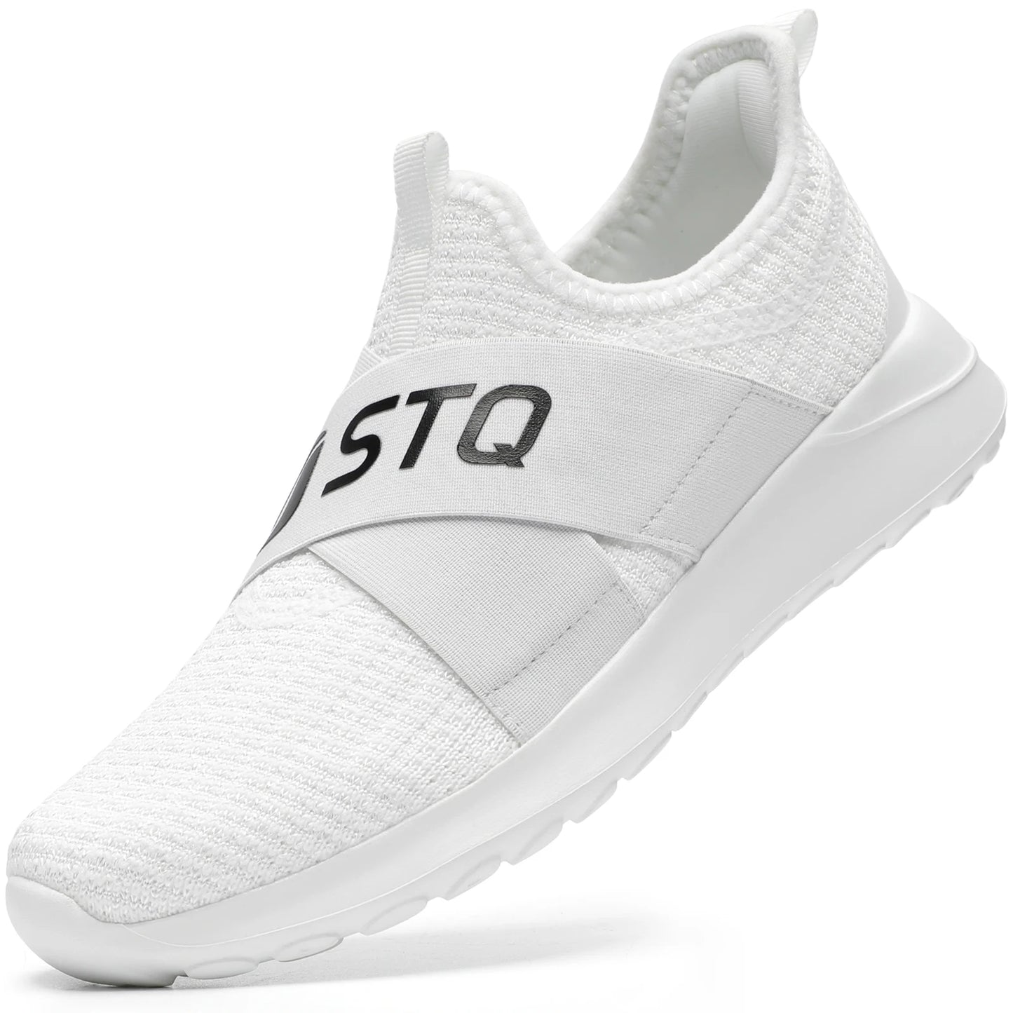 STQ Slip ins Women's Hands Free Slip On Sneakers Arch Support/Hands Free Walking Shoes Tennis Workout Gym Shoes