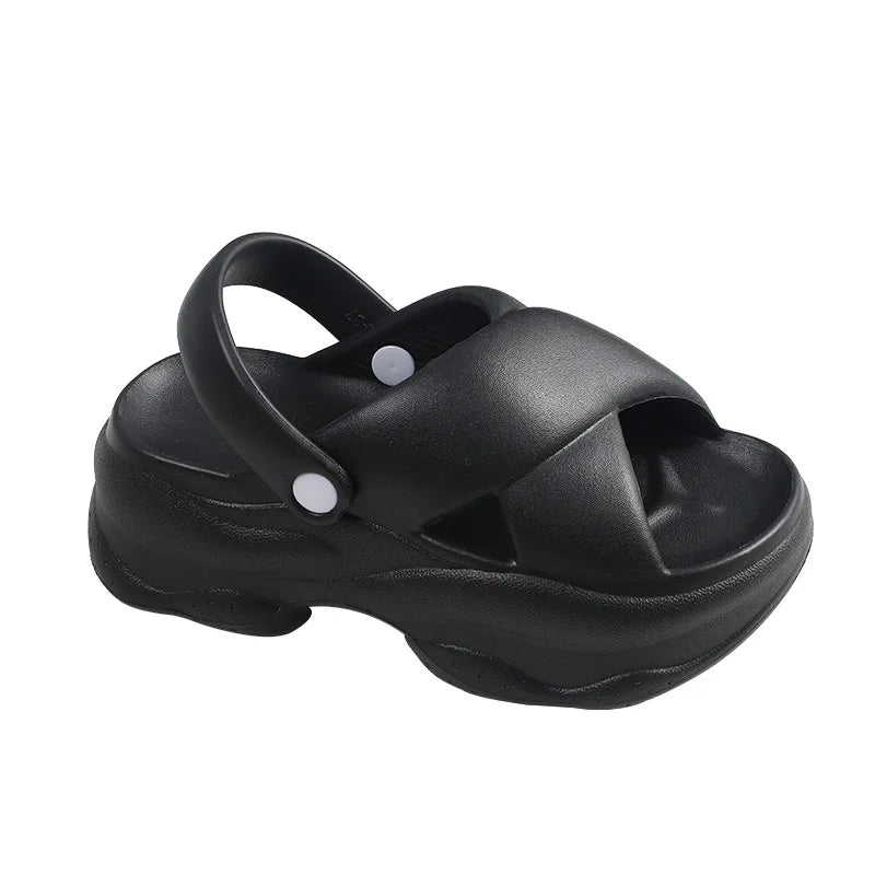 Popular Women Flip-flops Summer New Platform Wedges Slippers/Outdoor Fashion Slides EVA 7CM Shoes Casual Flip-flops