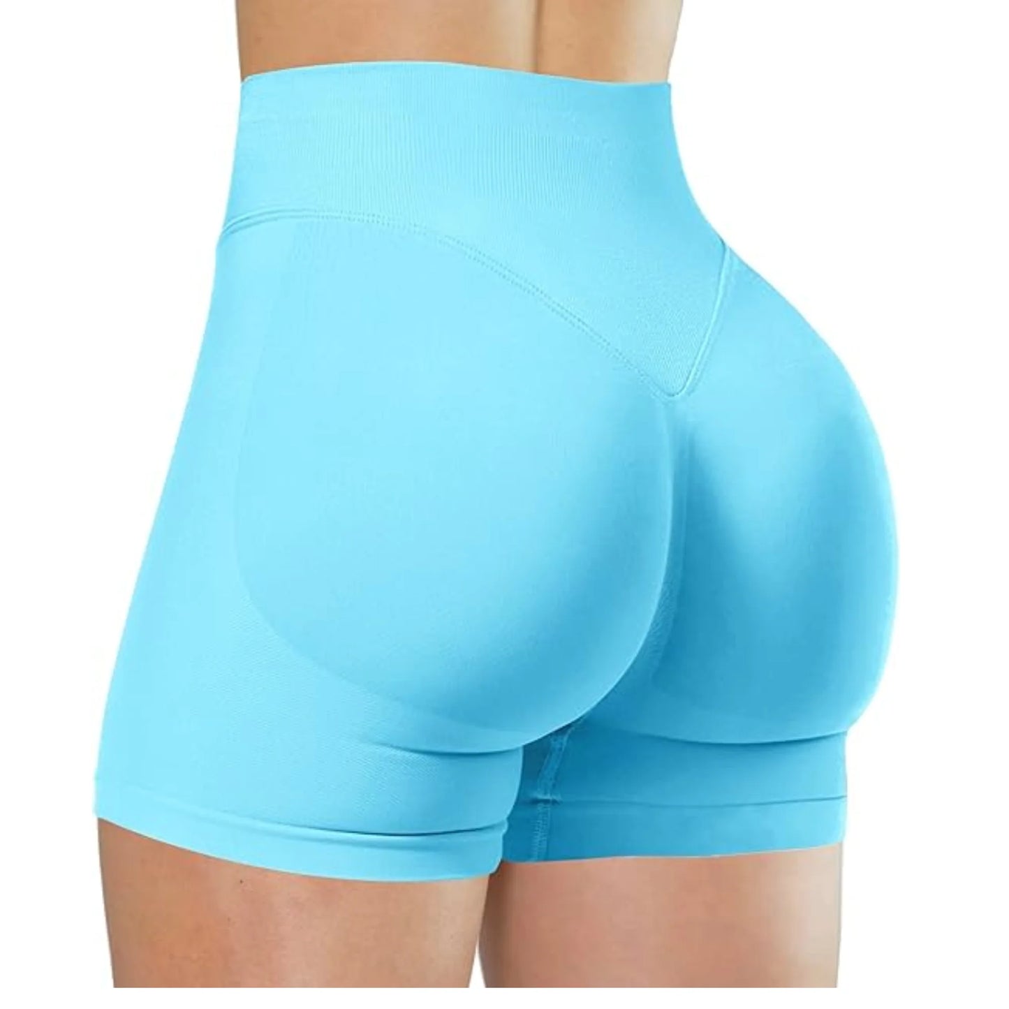 Summer High Waisted Yoga Shorts Fashionable/and Sexy Running Fitness Pants Solid Color Yoga Leggings