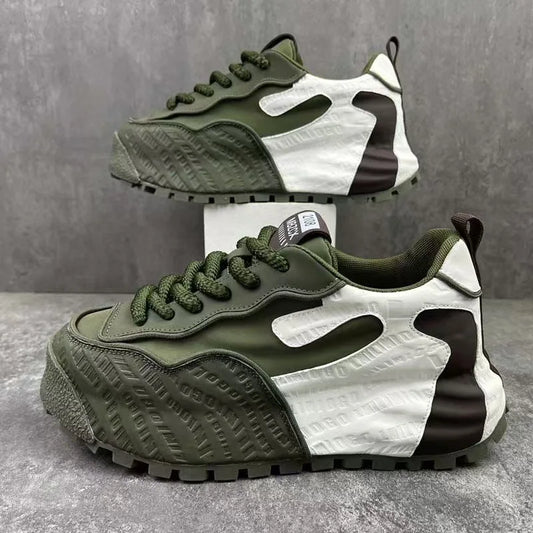 Fashion Men Casual Faux Leather Sneakers Brand Tennis Male/Wedged Spring Summer Breathable Trainers Man Gym Run Shoes