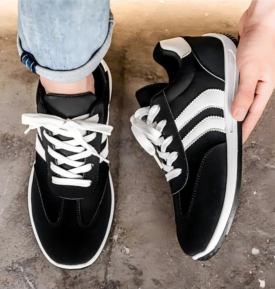 Women Striped Retro Casual Sneakers Lightweight Soft Sole Breathable/Low Top Lace Up Non Slip Comfortable Fashion Athletic Walking Shoes