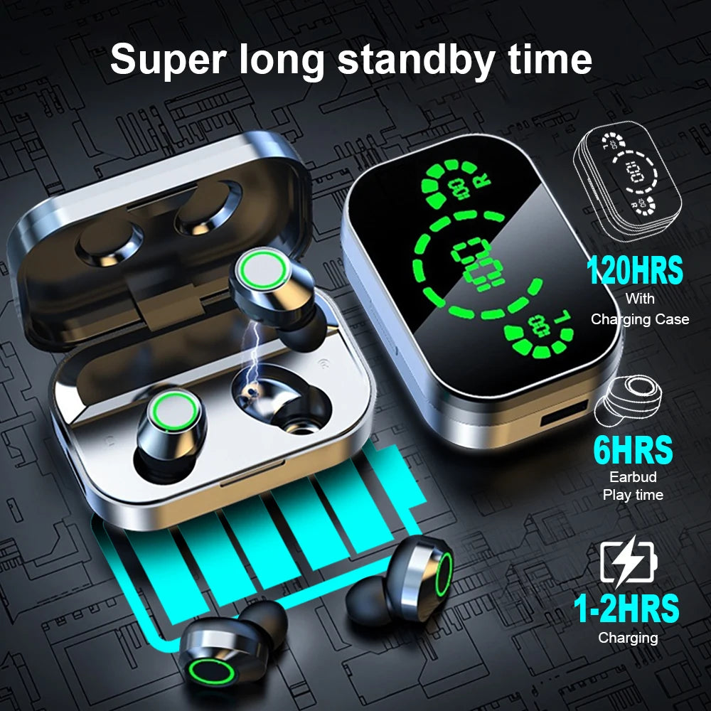 NES TWS Wireless Bluetooth Earphones Sport Stereo Headphones/HiFi Music Earbuds With Built-in Microphone HD Call Gaming Headset