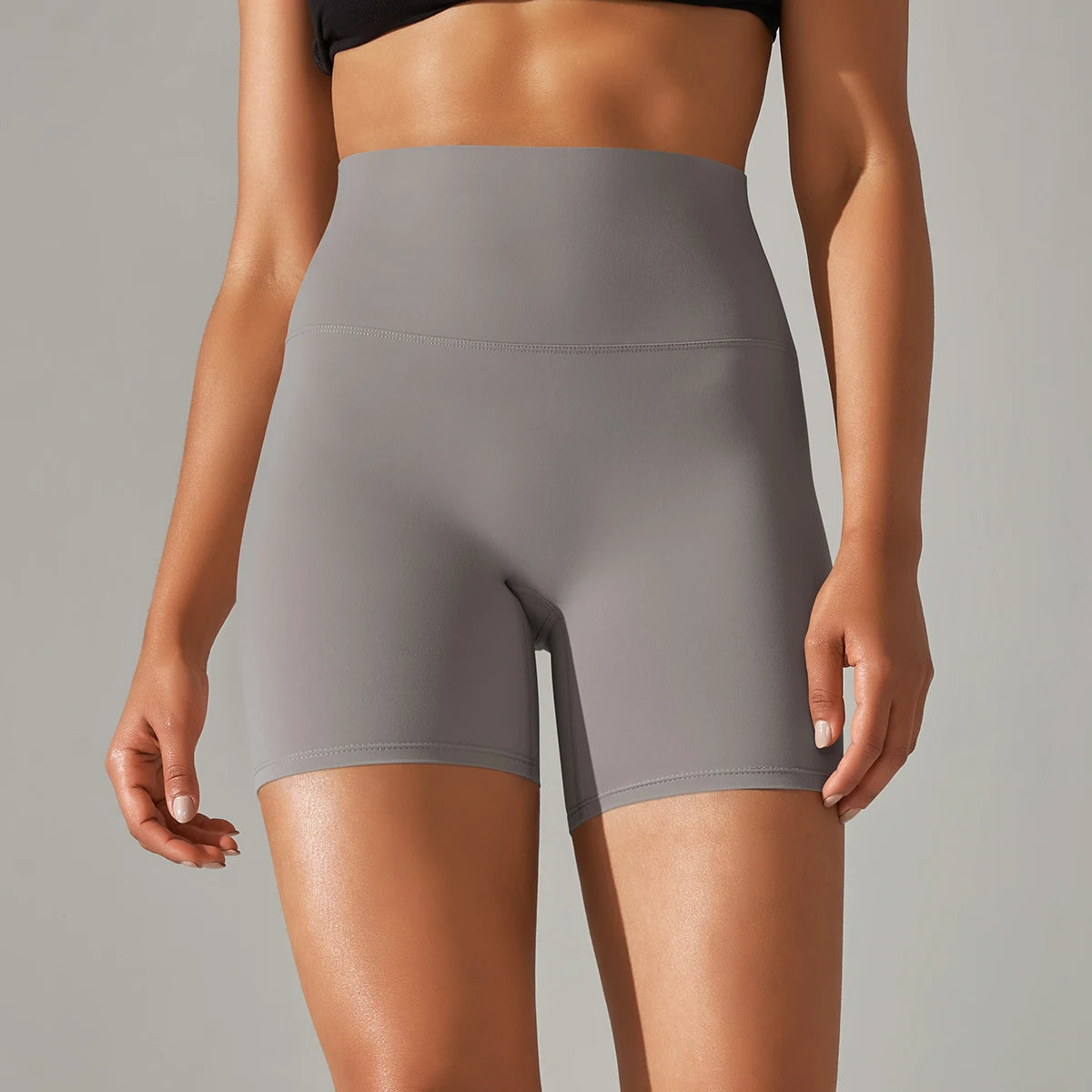 Women High Waist Breathable Yoga Fitness Shorts Stretch Sports Leggings/Running Cycling Summer Daily Workout Gym Athletic Shorts